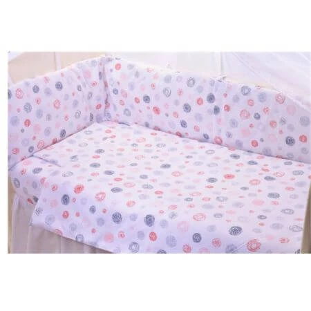 Complete set beddengoed en zijpanelen, 120x60 cm, Kussens, Fic Baby