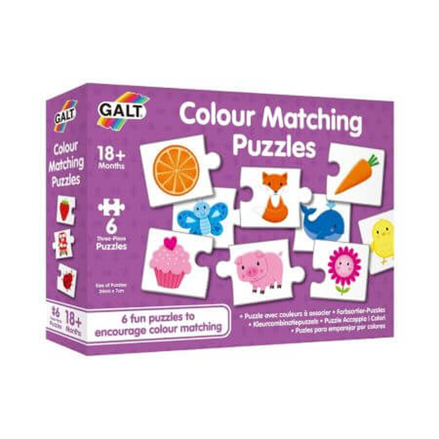 Set van 6 puzzels, +18 maanden, Galt