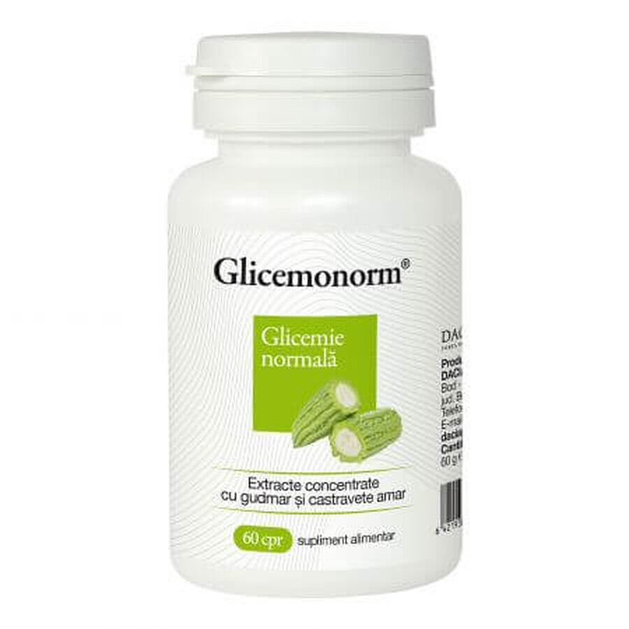 Glicemonorm, 60 tabletten, 1+1, Dacia Plant