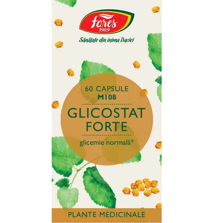Glycostat Forte M108, 60 capsules, Fares