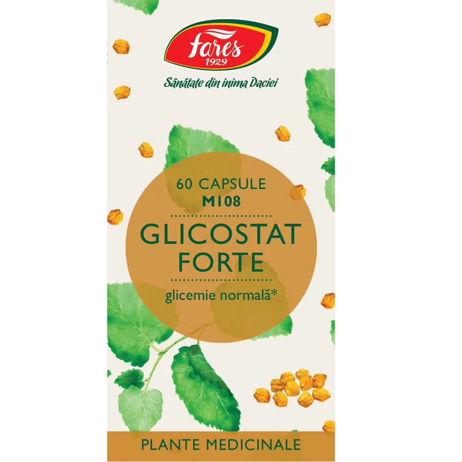 Glycostat Forte M108, 60 capsules, Fares