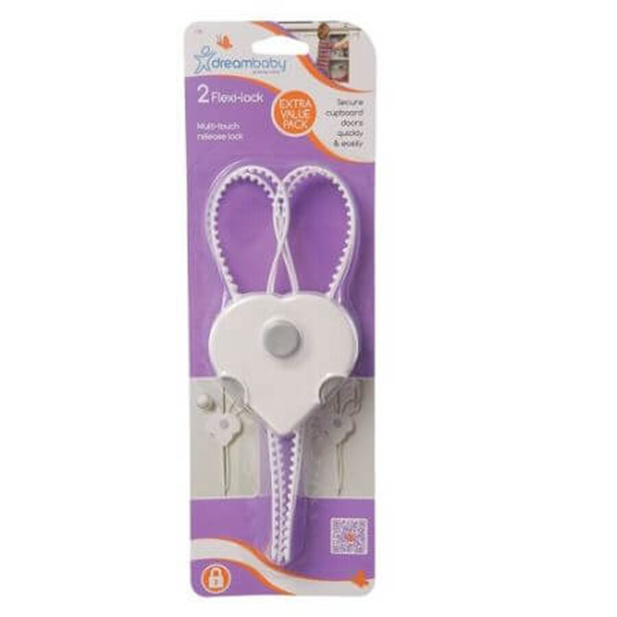 Serrures de porte flexibles, 2 pièces, DreamBaby