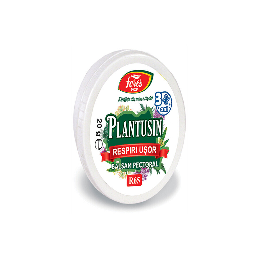 Plantusin Breathe Easy Borstbalsem, 20 g, Fares