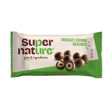 Organic chocolate covered peanuts, 40 g, Super Nature