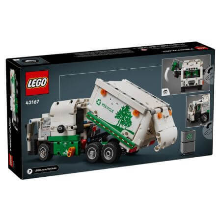 Camion-benne électrique Mack LR, 8 ans et +, 42167, Lego Technic