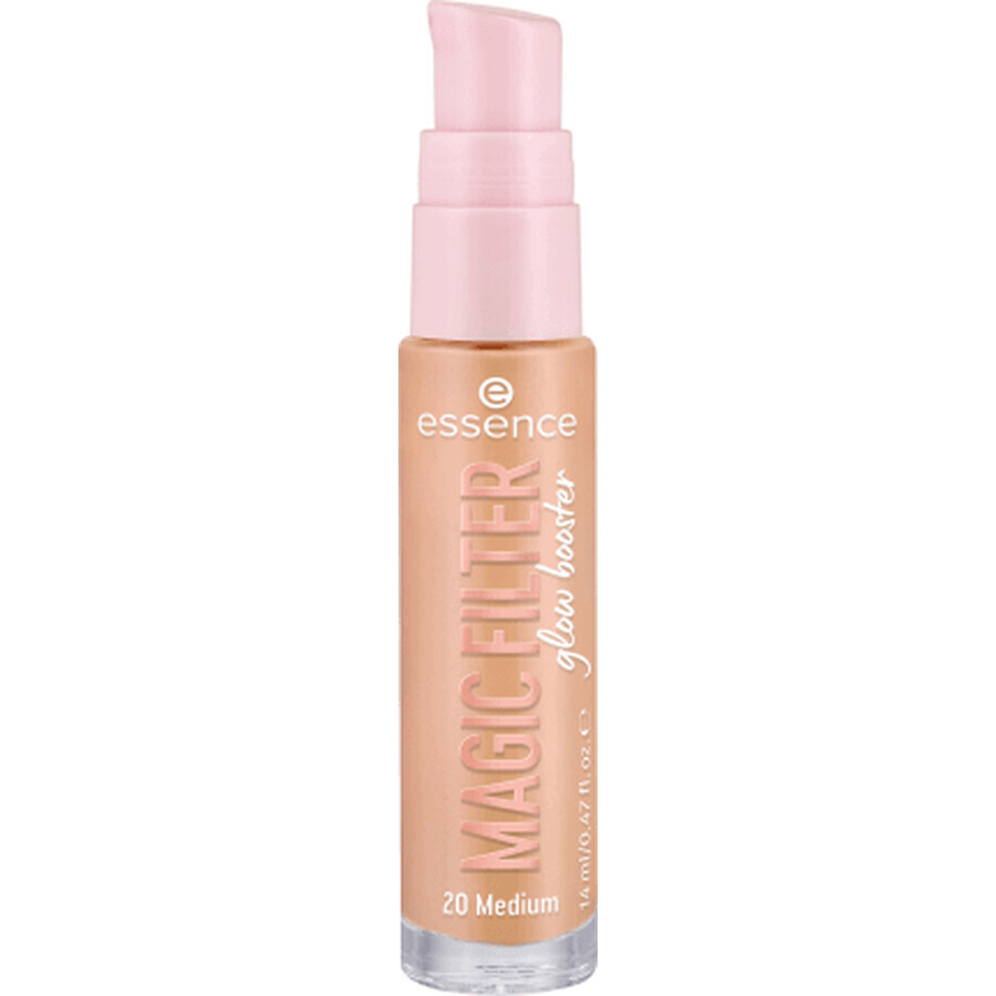 Base de maquillaje con color Glow Booster Magic Filter, 20 - Medio, 14 ml, Essence