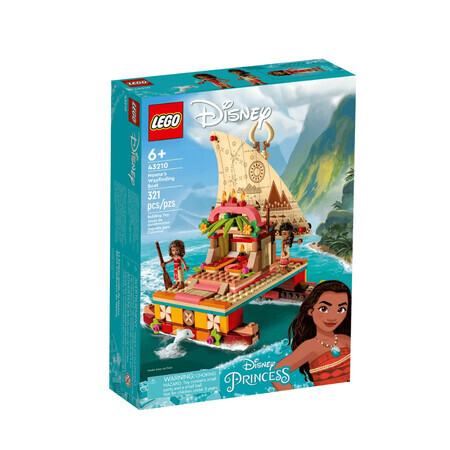 Le catamaran polynésien de Moana Lego Disney, 6 ans et +, 43210, Lego