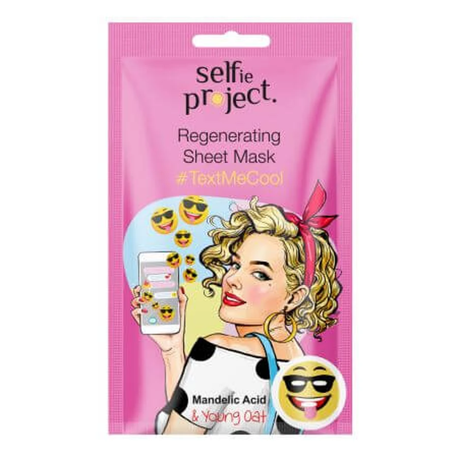 TextMeCool Smoothing Face Mask, 15 ml, Selfie Project