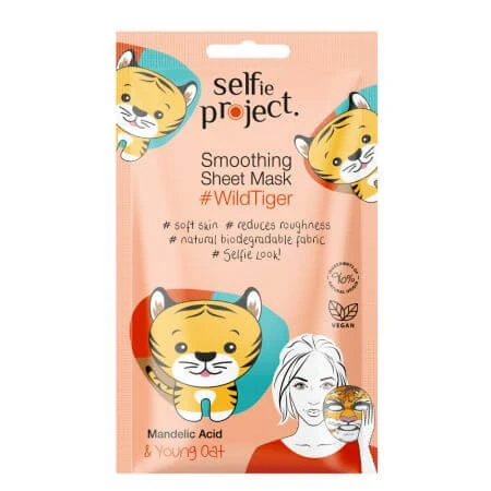 WildTiger Gladmakend Gezichtsmasker, 15 ml, Selfie Project
