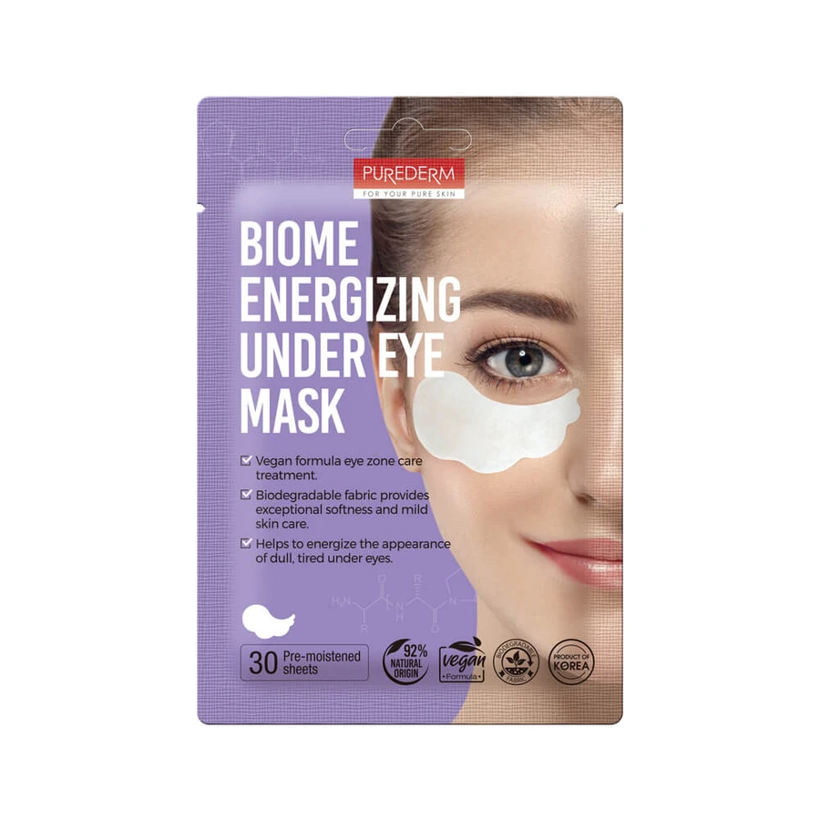 Biome Energizing Eye Mask, 30 Stück/ 30g, Purederm