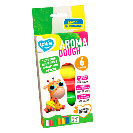 Plasticine Aroma Lovin'Do, +3 ans, 6 couleurs, Okto