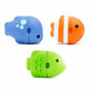 Set van 3 badspeeltjes, +12 maanden, Colour Mix Fish, Munchkin