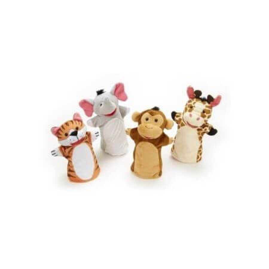 Lot de 4 poupées à mains Zoo, Melissa & Doug