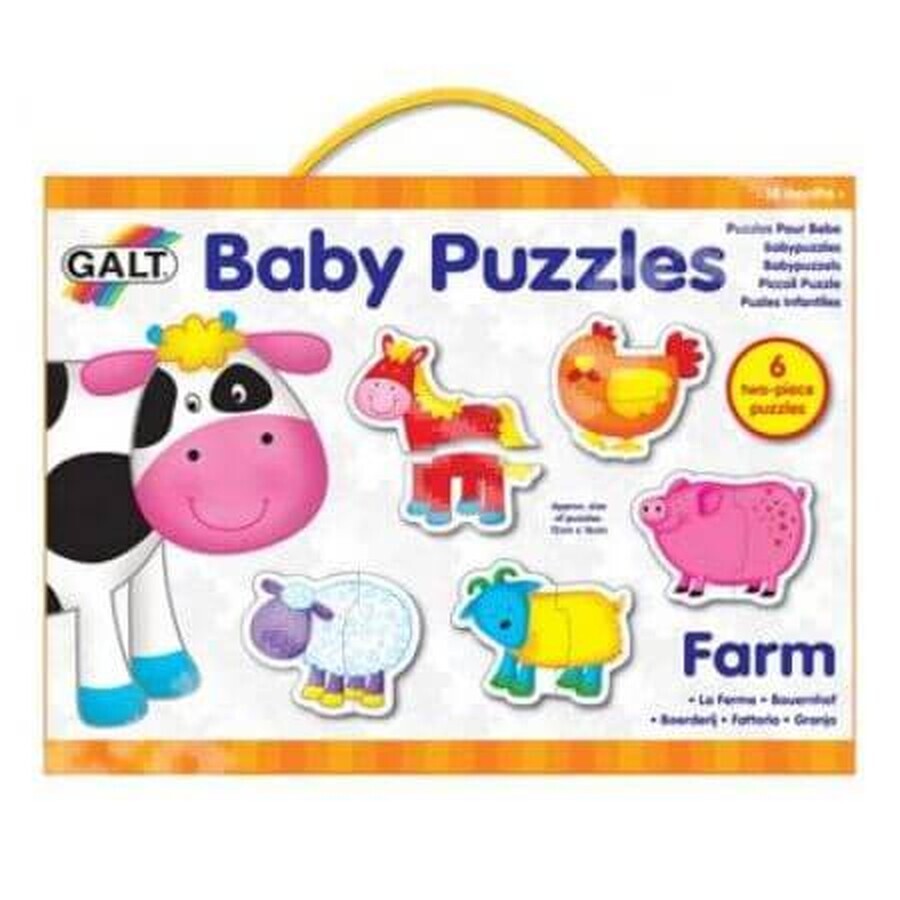 Set 6 Baby Puzzel Firm, 2 stuks, Galt