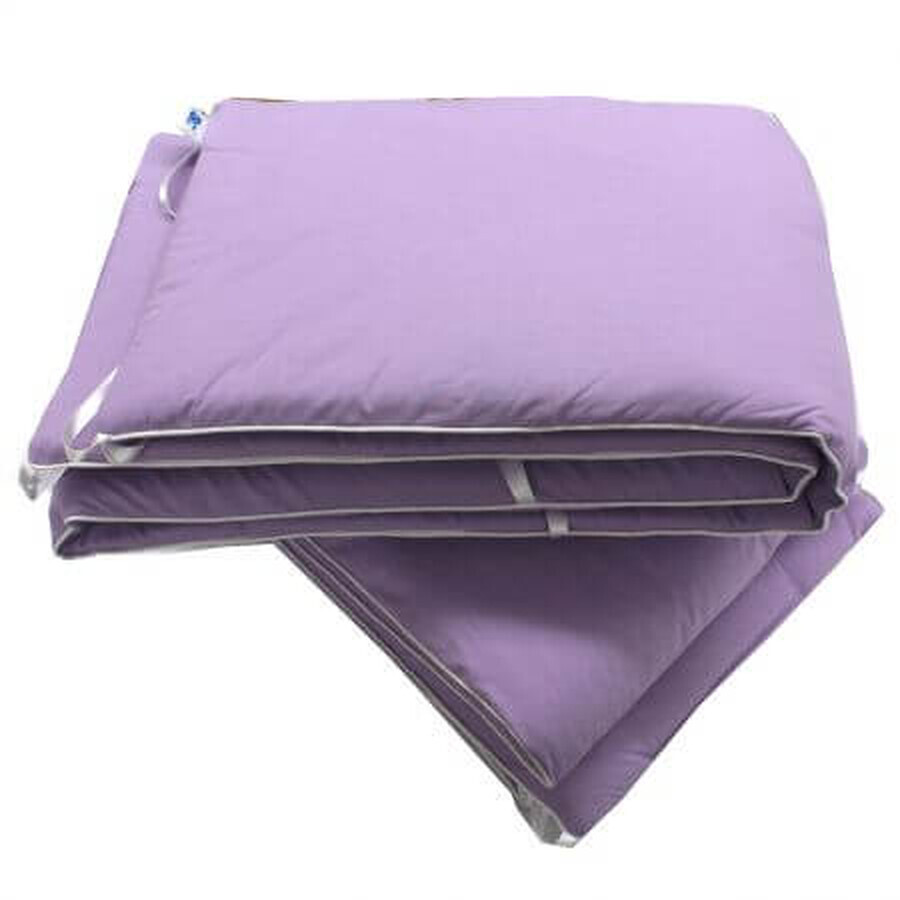 Set aparatori laterale pentru patut Mov, 210 x 35 cm, Baltic Bebe