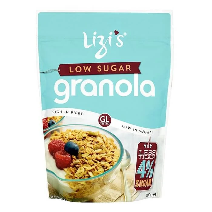 Kokosgranola met laag suikergehalte, 500 g, Lizi's