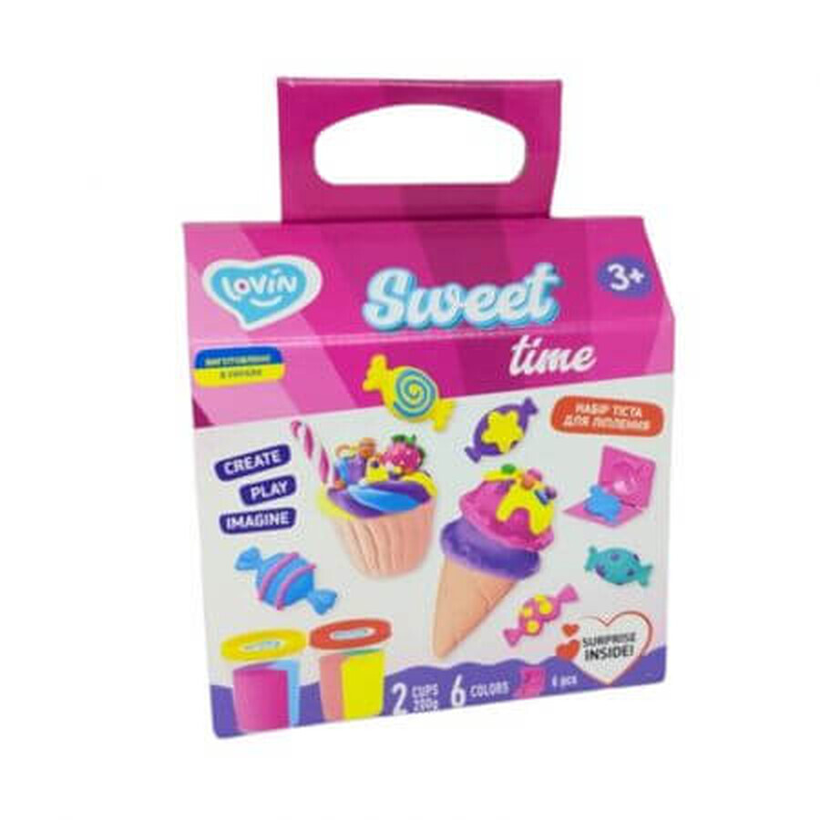 Set di plastilina Sweet Time Lovin'Do, +3 anni, 6 colori, Okto