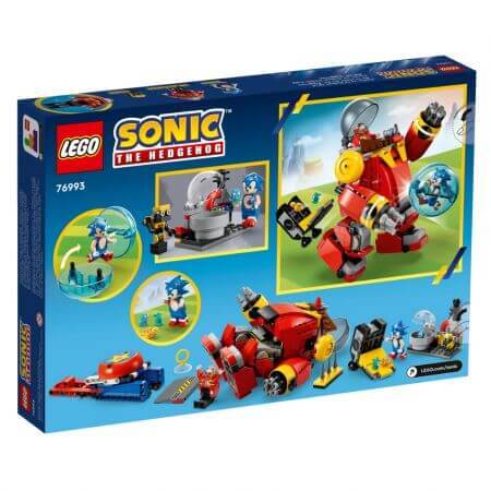 Sonic vs Robotul Death Egg al Dr. Eggman Lego Sonic, 8 ani +, 76993, Lego