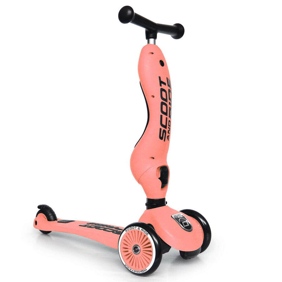 Highwaykick 2-in-1-Cabrio-Kinderroller, 1 - 5 Jahre, Peach, Scoot & Ride