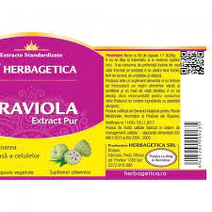 Graviola, 60 capsule, Herbagetica