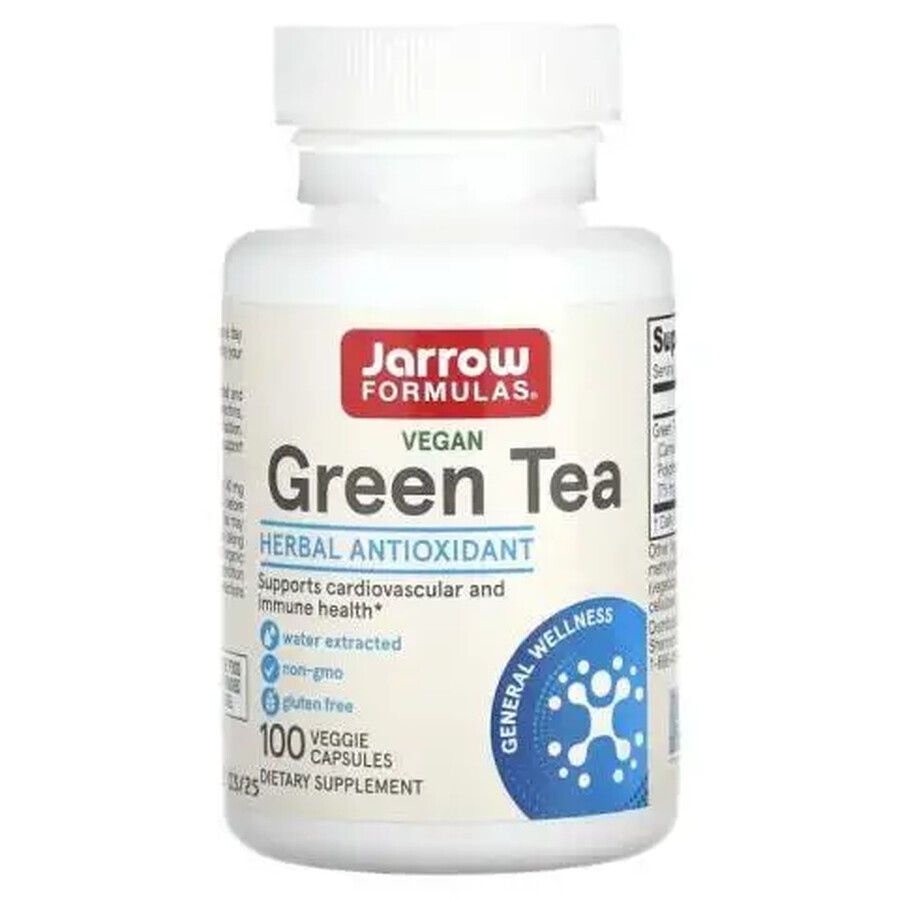 Thé vert 500 mg Jarrow Formulas, 100 gélules, Secom