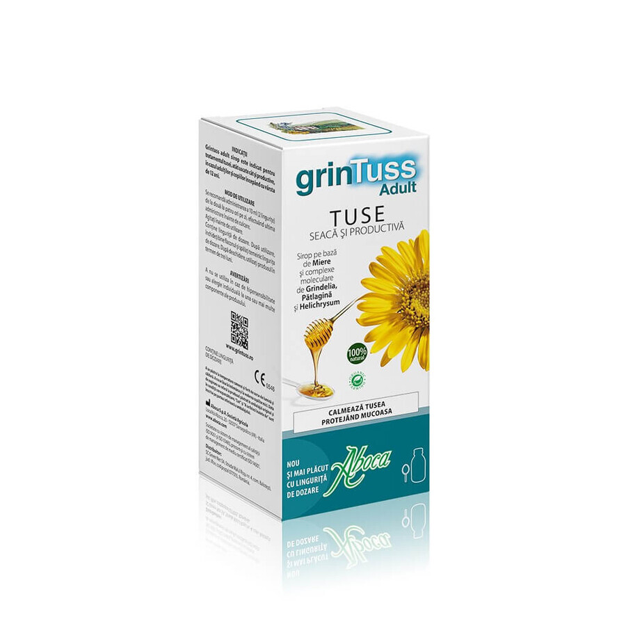 GrinTuss hoestsiroop voor volwassenen, 180 ml, Aboca