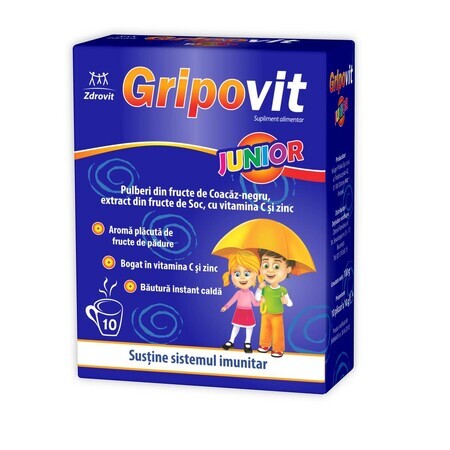 Gripovit Junior, 10 zakjes, Zdrovit