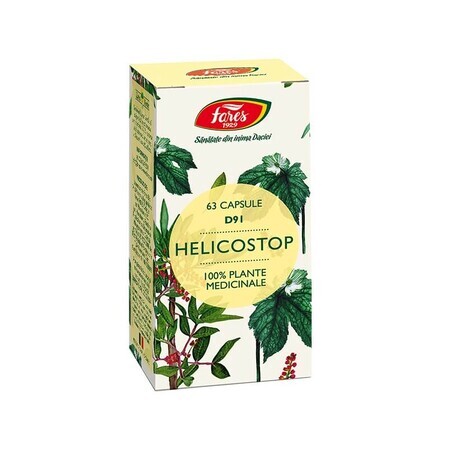 Helicostop,  D91, 63 capsule, Fares