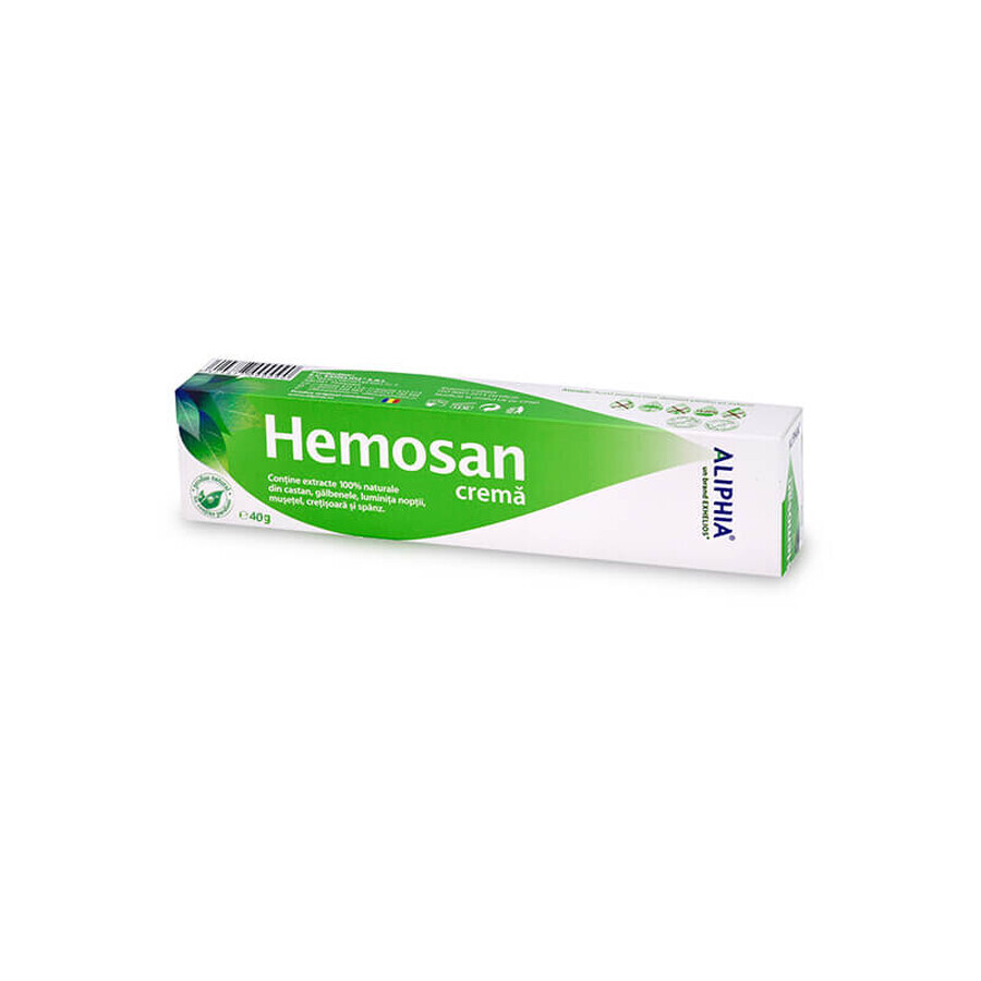 Hemosan Aliphia Creme für entzündete Stellen, 40 g, Exhelios