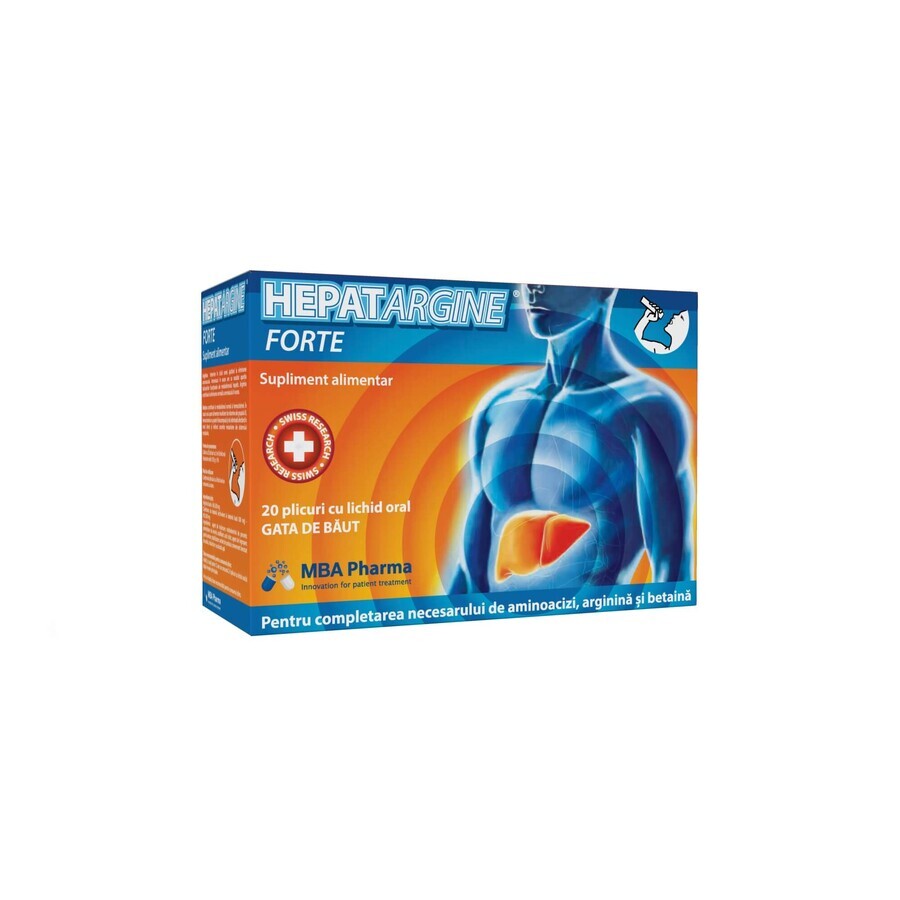 Hepatargine Forte, 20 sachets, MBA Pharma