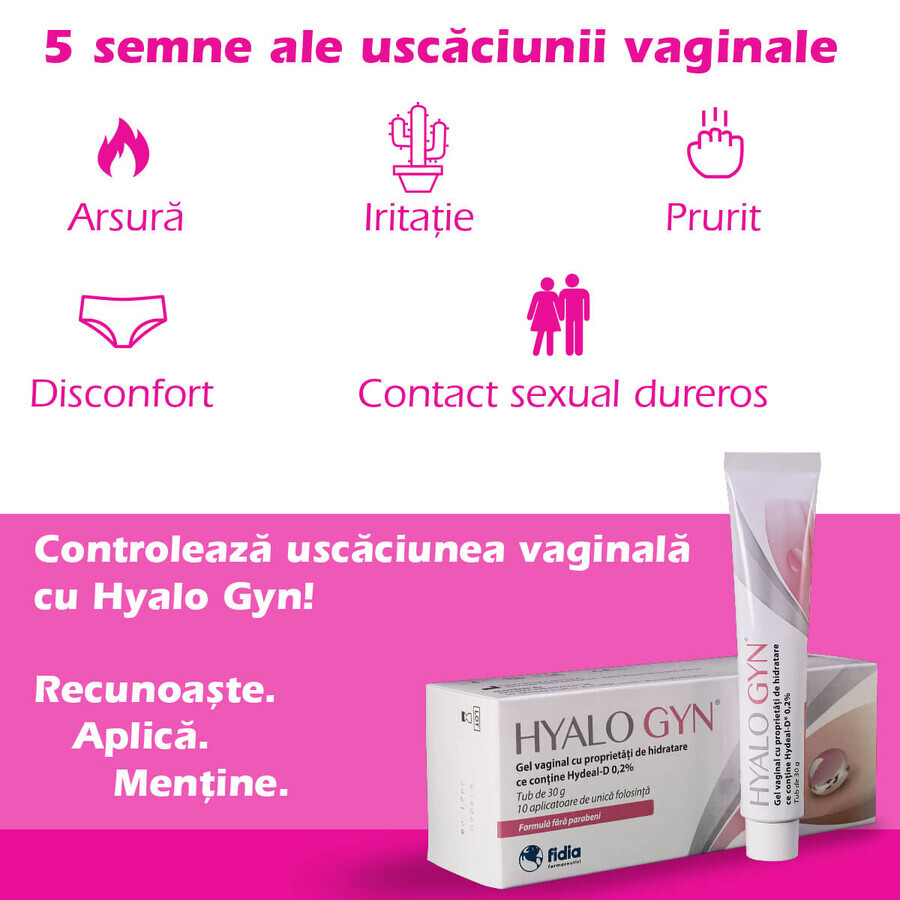 Hyalo Gyn Gel Idratante Vaginale 30 g, ​​​​​​​Fidia Farmaceutici 