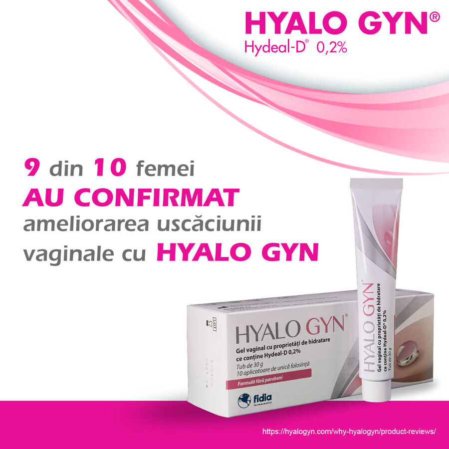 Hyalogyn Gel 30 g, 10 aplicatoare, Fidia Farmaceutici