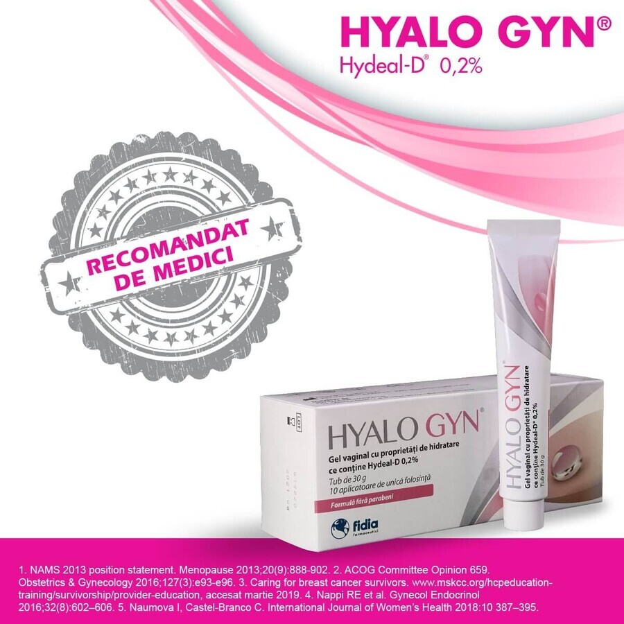 Hyalogyn Gel 30 g, 10 aplicatoare, Fidia Farmaceutici