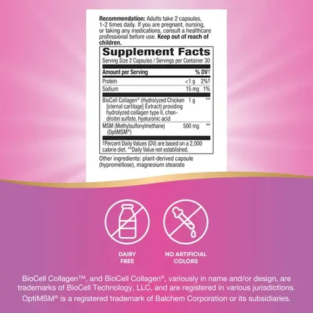 Hydraplenish Plus MSM Nature's Way, 60 Kapseln, Secom