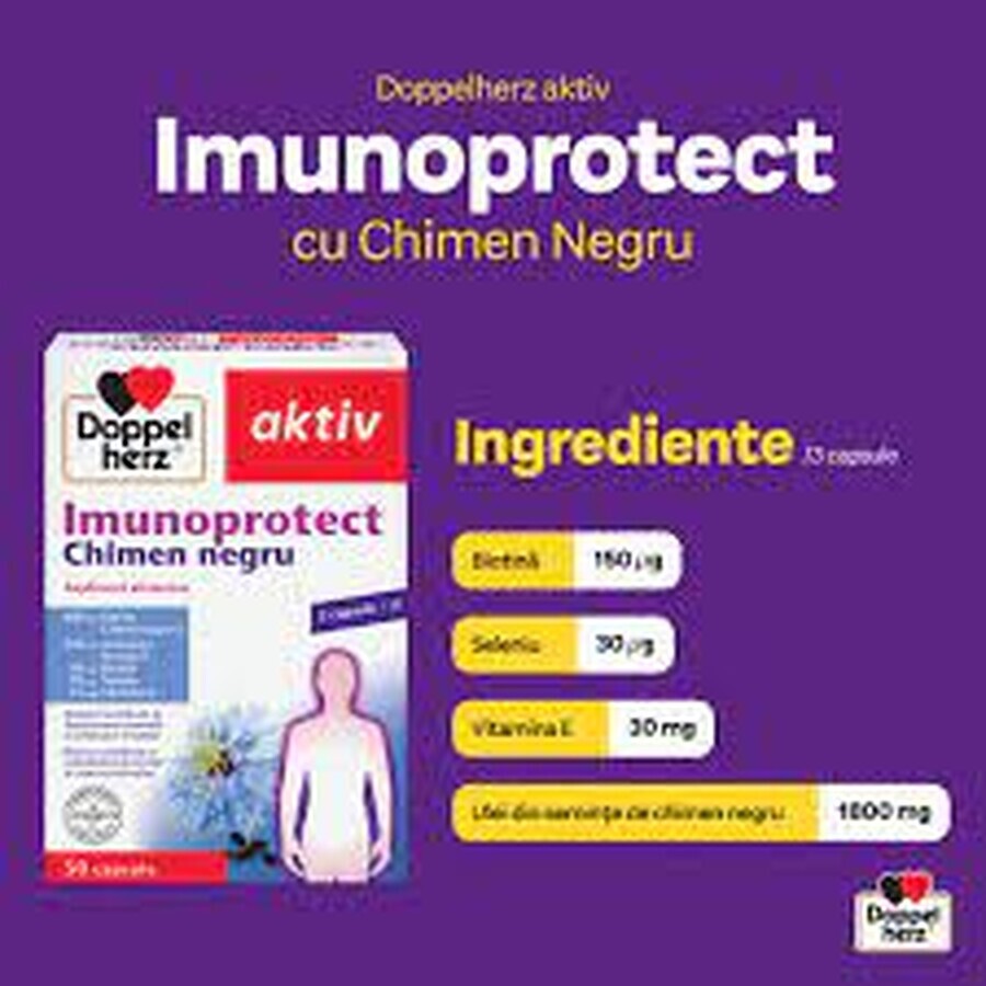 Immunoprotect met zwarte komijn, 50 capsules, Doppelherz