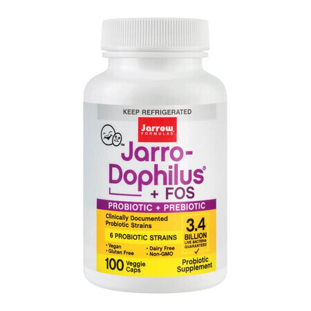 Dophilus Fos Jar Jarrow Formulas, 100 gélules, Secom