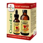 Kit immunité enfants Vitamine C ChildLife, 118,5 ml + Vitamine D3 ChildLife, 29,60 ml, Secom