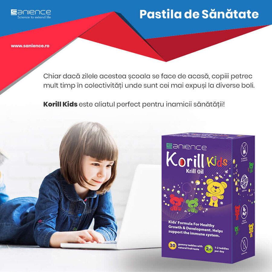 Korill Kids, 30 gummibeertjes, Sanience