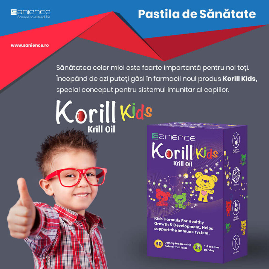 Korill Kids, 30 oursons gélifiés, Sanience