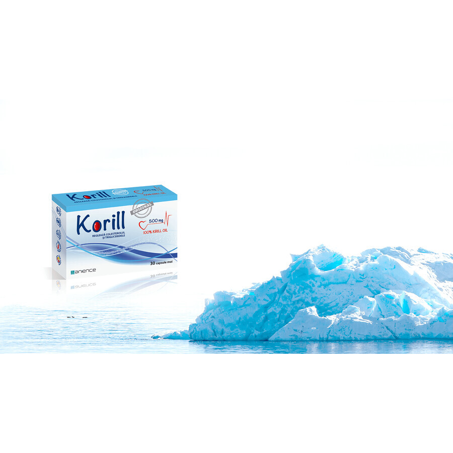 Korill pure krill olie 500 mg, 30 capsules, Sanience