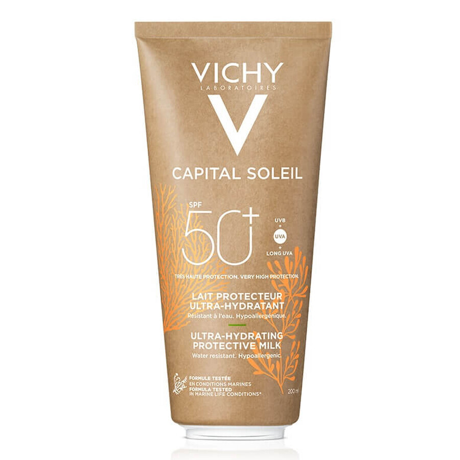 Vichy Capital Soleil Sunscreen for face and body SPF 50+ sustainably designed, 200 ml