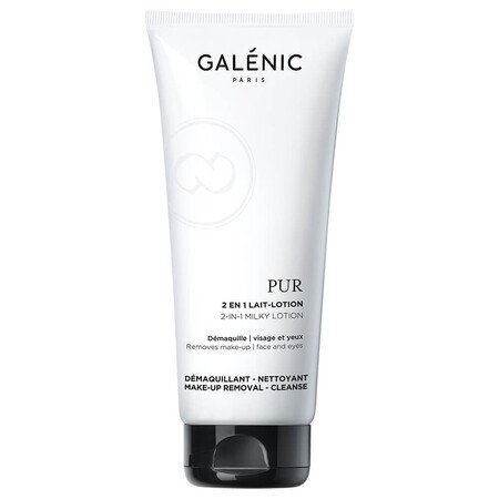 Pure 2-in-1-Reinigungsmilch für Gesicht und Augen, 200 ml, Galenic