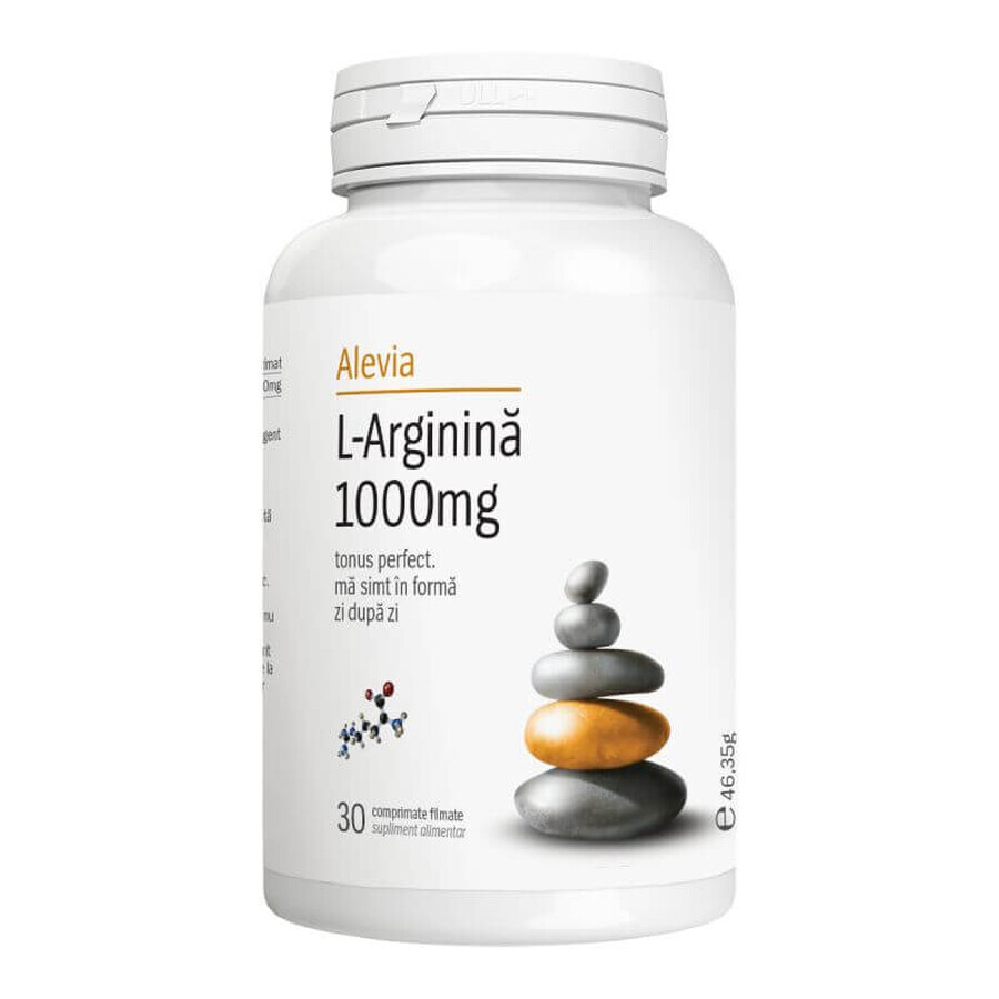 L-arginine, 30 comprimés pelliculés, Alevia