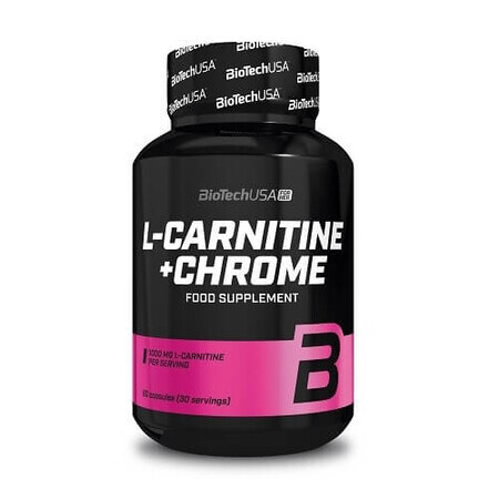 L-Carnitine + Chrome, 60 gélules, BioTech USA