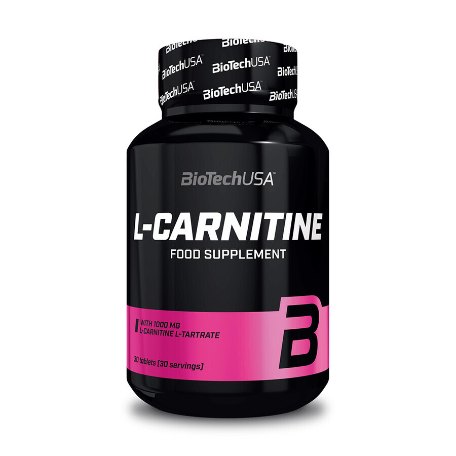 L-Carnitine 1000 mg, 30 tablete, BioTech USA