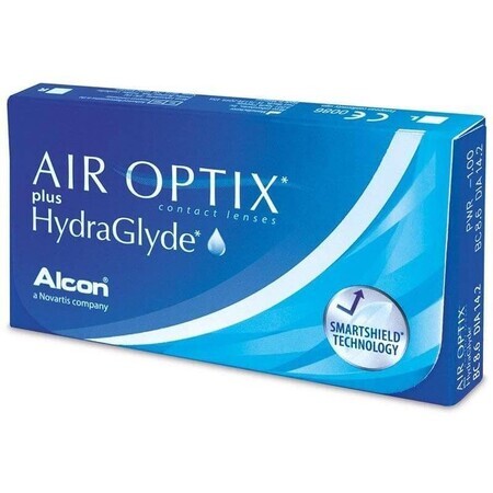 Contactlenzen -2,00 Air Optix HydraGlyde, 6 stuks, Alcon