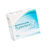Silicone contact lenses PureVision 2HD, -0.25, 6 pieces, Bausch Lomb