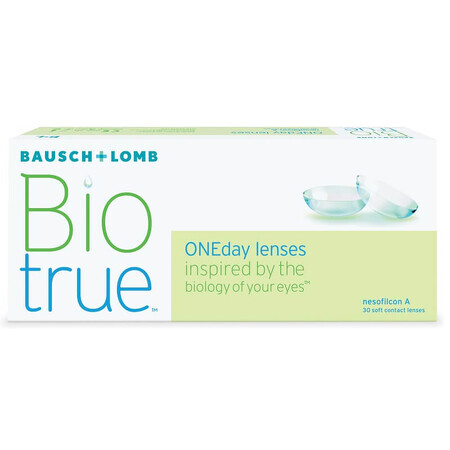 Lentilles jetables Biotrue OneDay, -00.75, 30 pièces, Bausch Lomb