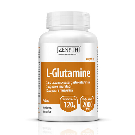 L-glutammina in polvere, 120 g, Zenyth