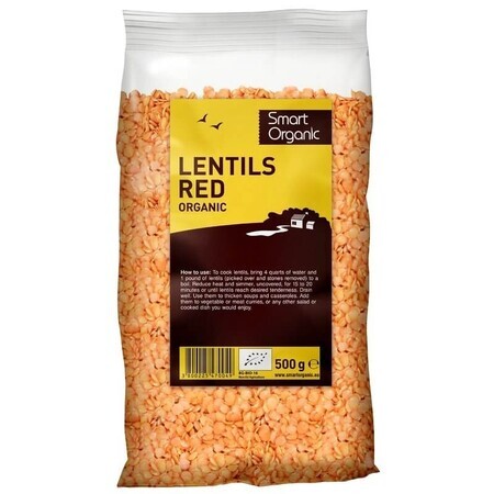 Lenticchie rosse Eco, 500 g, Dragon Superfoods